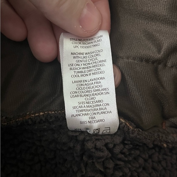 Brown Flannel Outerwear by Waterproof - Picture 5 of 6